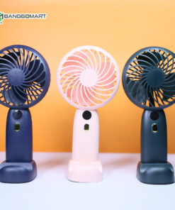 High Quality Handheld Rechargeable USB Portable LED Display Mini Fan P002