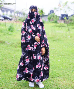 দুবাই চেরী কাপড়ের সিঙ্গেল লং খিমার (CK-54)
