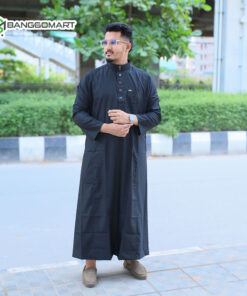 Al Aseel Premium Jubba Black Color (Code - A101)