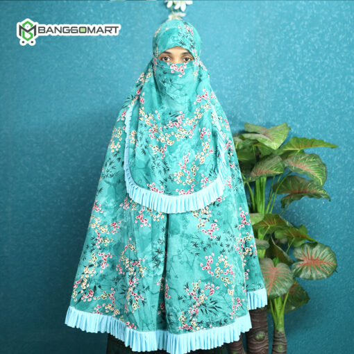 চেরি প্রিন্ট কাপড়ের ও নামাজের শর্ট খিমার (CKC-100)