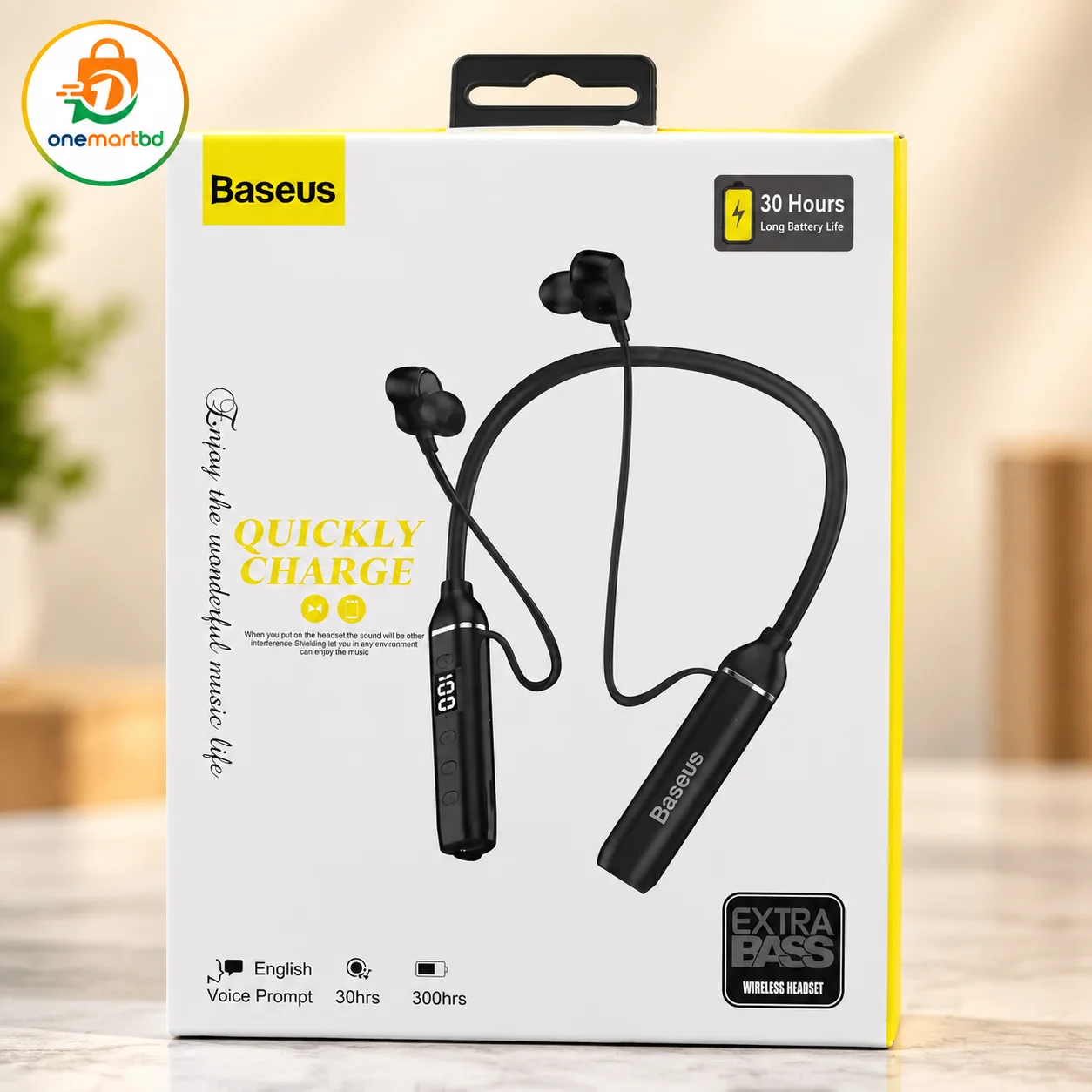 BASEUS Neckband Headphones Bluetooth 5.3 Wireless Earbuds