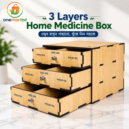 3 Layers Home Medicine Box